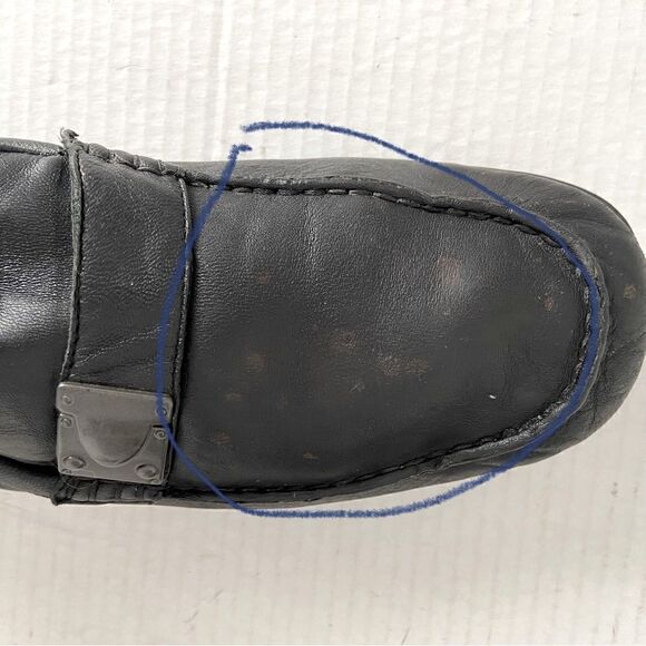 Born Men’s Black Leather Driver Shoes Casual Comfort Loafers Moccasins Size 11.5 - Picture 4 of 12